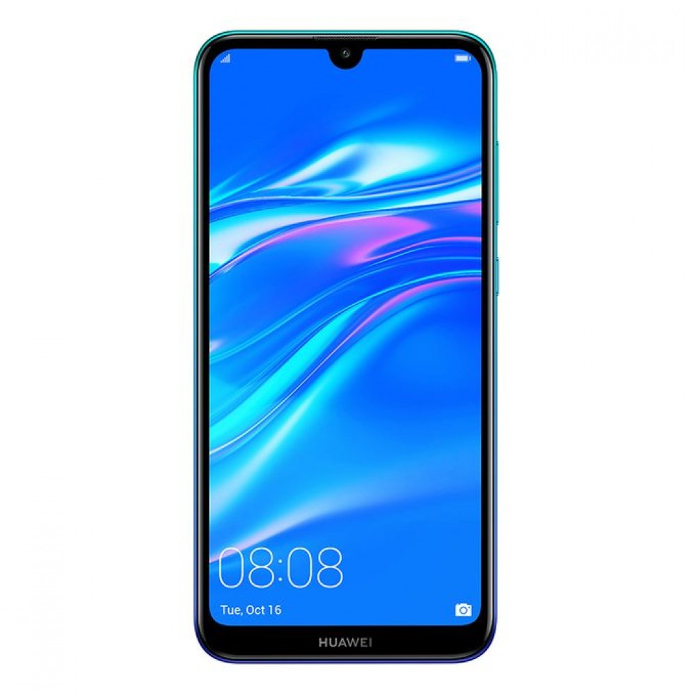 Huawei Y7 Prime 2019 Dual Sim - 64 GB, 3 GB Ram, 4G LTE, Arabic Aurora Blue, Dub-Lx1