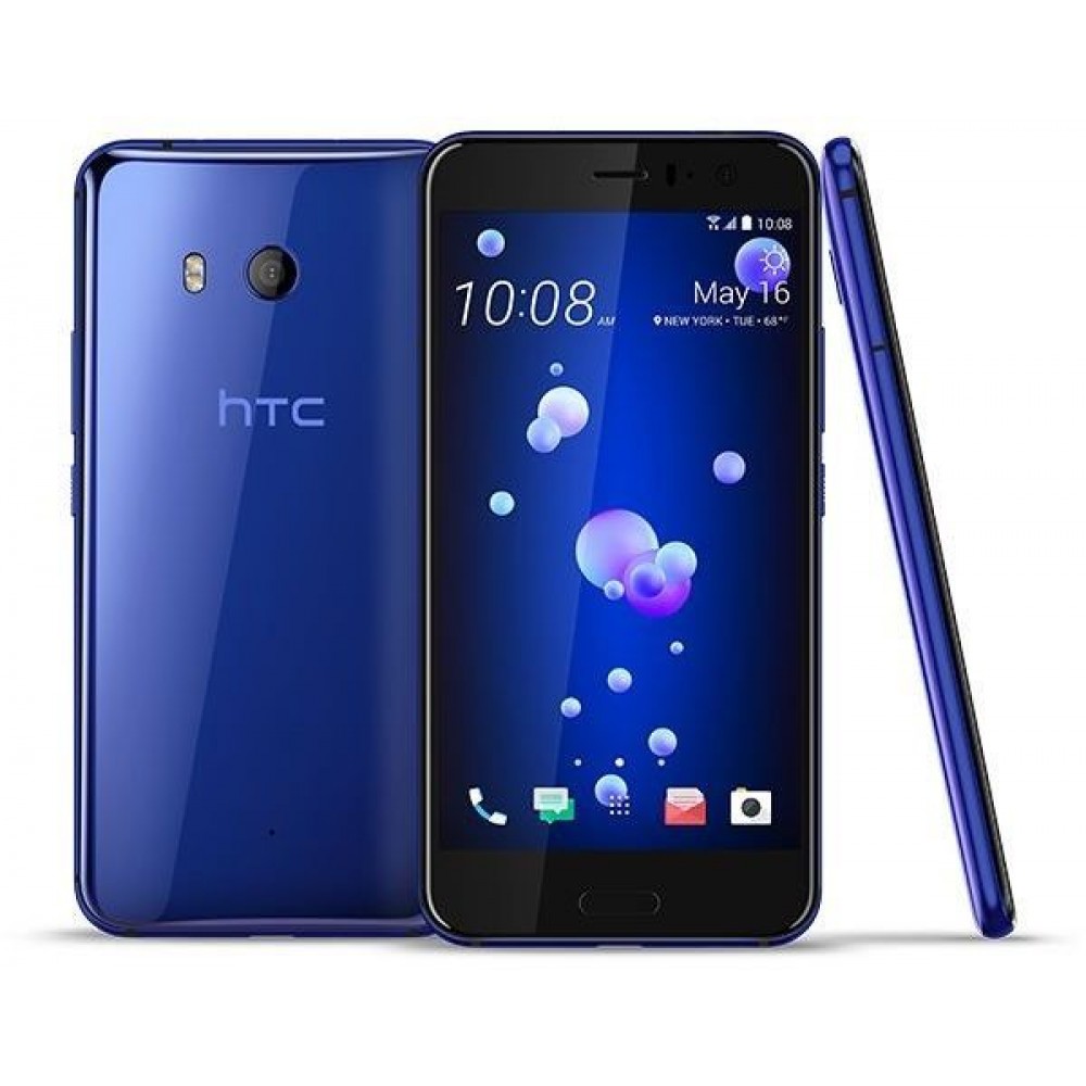 HTC U 11 Dual SIM - 64GB, 4GB RAM, 4G LTE, Sapphire Blue