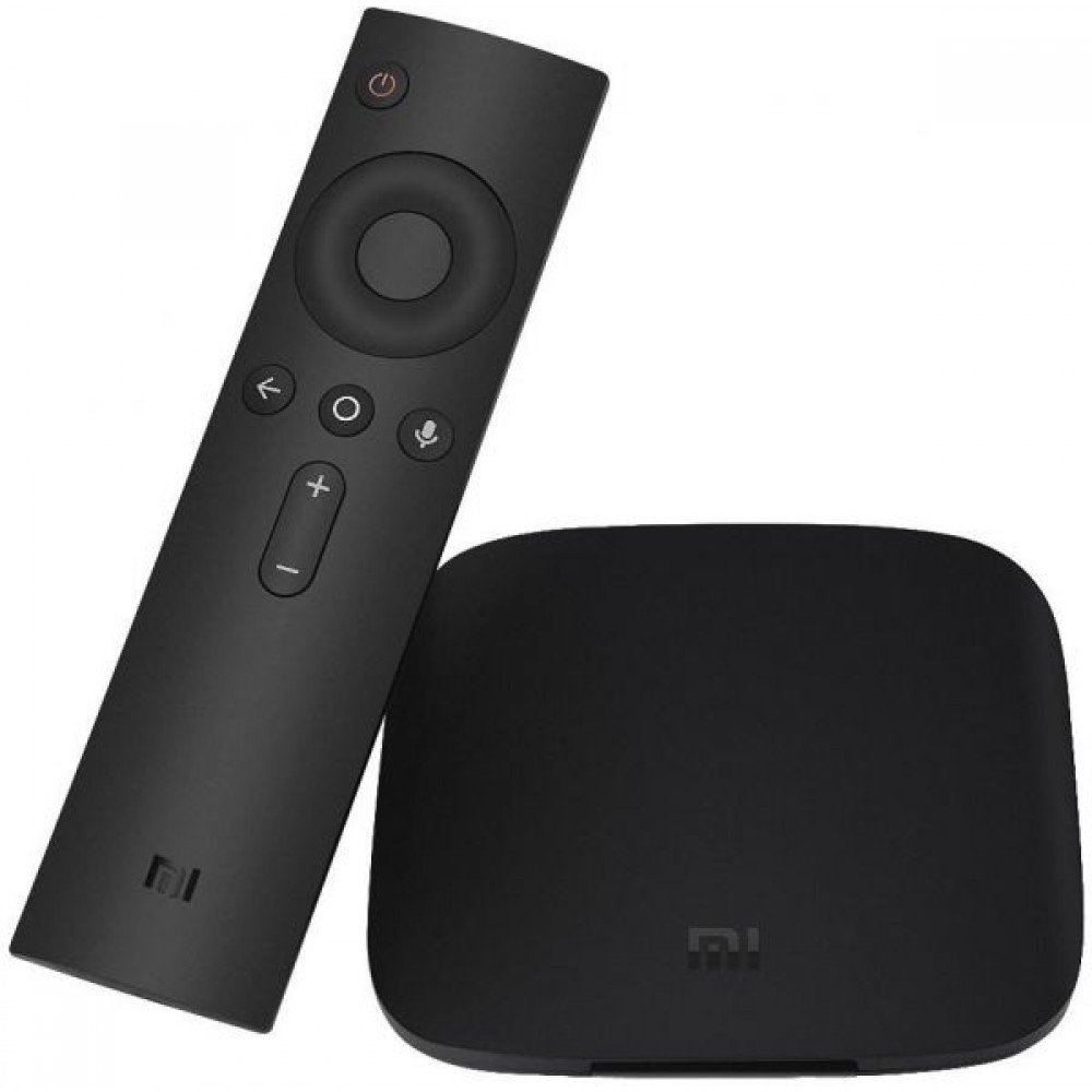 Xiaomi Mi Box 4K Android TVTM set-top box HDR video support, Black.