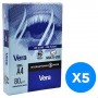 ورق طباعة مقاس A4 من فيرا، 80 جم - صندوق 5 رزمة