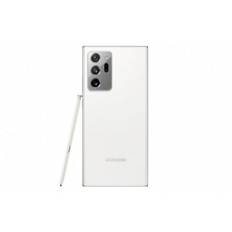 Samsung Galaxy Note 20 Ultra Mobile Phone, Hybrid Dual SIM, 6.9 Inch, 256 GB, 8 GB RAM, 4G LTE, 4500mAh - Mystic White