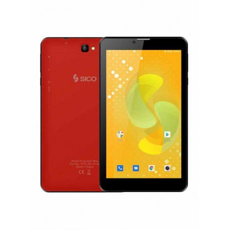 Sico Express3 Max Tablet, Dual SIM, 16 GB, 1 GB RAM, 3G, 7 Inch - Red