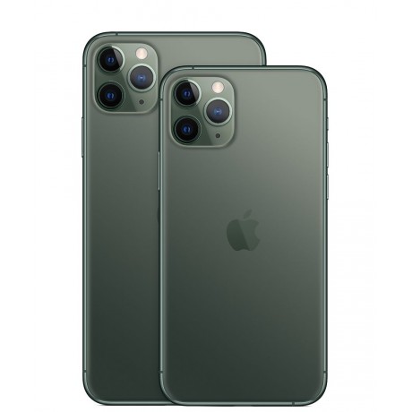 Apple iPhone 11 Pro Max with FaceTime - 256GB, 4GB RAM, 4G LTE, Midnight Green, Single SIM & E-SIM