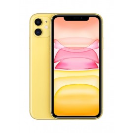 هاتف ابل ايفون 11 مع فيس تايم بشريحة واحدة وشريحة الكترونية - ذاكرة تخزين 128 جيجا، ذاكرة وصول عشوائية 4 جيجا، شبكة ال تي اي من الجيل الرابع - اصفر