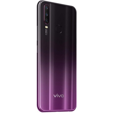 Vivo Y17 Dual SIM Mobile Phone, 6.35 Inch, 4GB RAM, 128 GB, 4G LTE - Mystic Purple