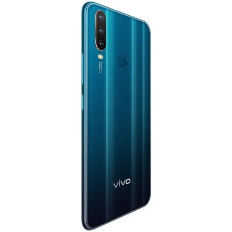 Vivo Y17 Dual SIM Mobile Phone, 6.35 Inch, 4GB RAM, 128 GB, 4G LTE - Mineral Blue