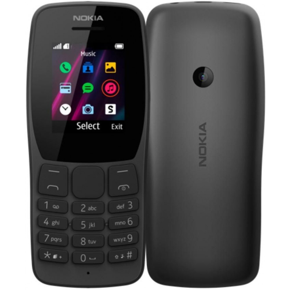 Nokia 110 (2019) - 1.77-inch Dual SIM Mobile Phone - Black