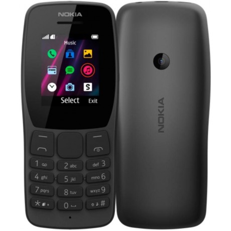 Nokia 110 (2019) - 1.77-inch Dual SIM Mobile Phone - Black