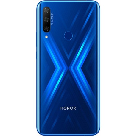 HONOR 9X Dual SIM Mobile Phone, 6.59 Inch, 6 GB RAM, 128 GB, 4G LTE - Sapphire Blue