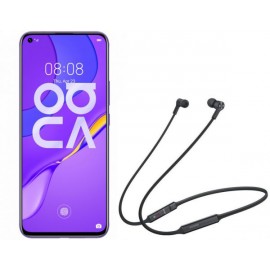 موبايل هواوي نوفا 7 بشريحتين اتصال، كاميرا رباعية، شاشة تعمل باللمس 6.53 بوصة، 8 جيجابايت رام، ذاكرة تخزين 256 جيجابايت، شبكة الجيل الخامس - فضي سبيس مع سماعات اذن بلوتوث بتقنية تقليل الضوضاء من هواوي CM70-C