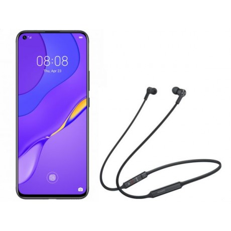Huawei Nova 7 Dual SIM Mobile Phone, Quad Camera, 6.53 Inches Touch Screen, 8 GB RAM, 256 GB Storage, 5G - Space Silver with Huawei CM70-C Bluetooth Noise Reduction Earphones