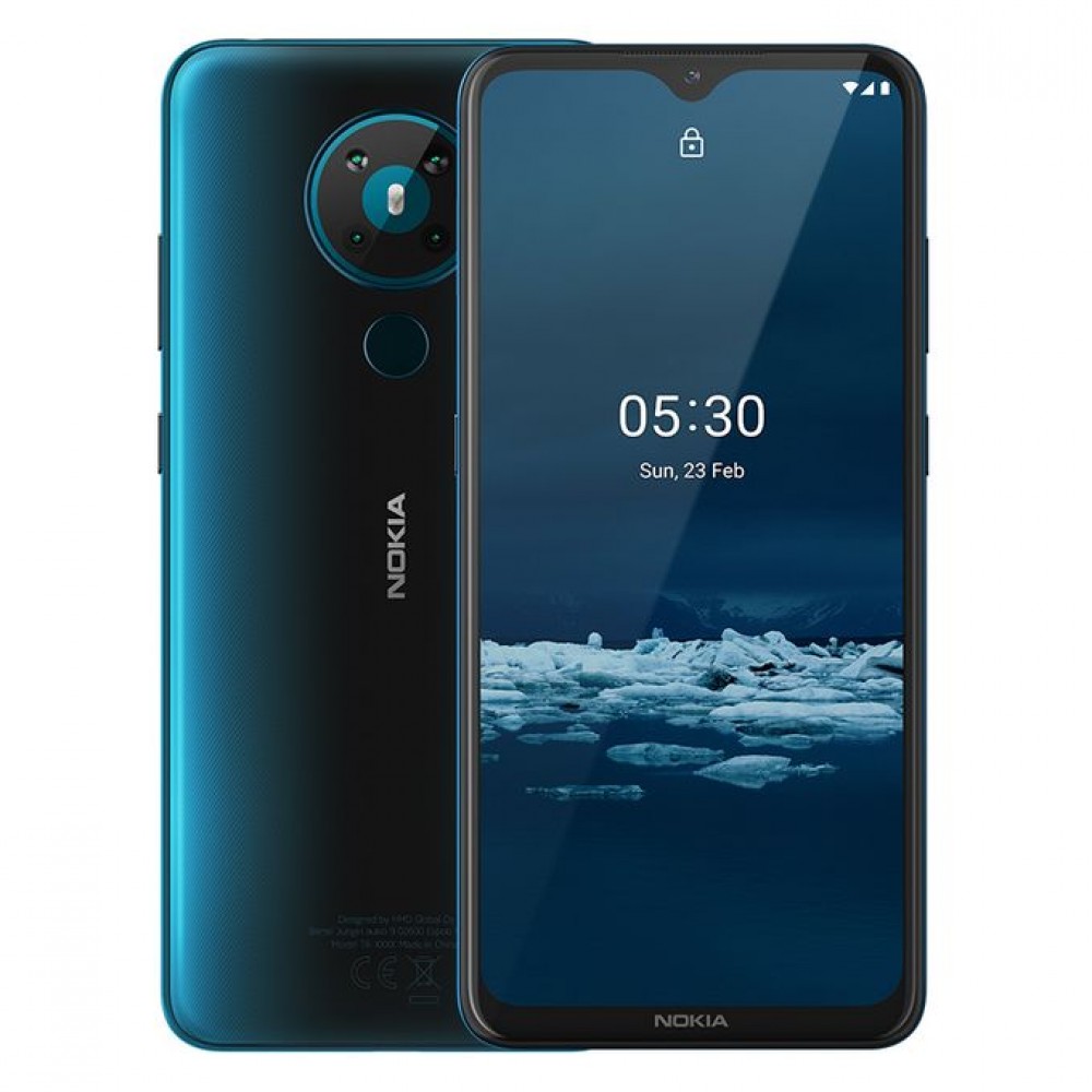 Nokia 5.3 - 6.55-inch 64GB/4GB Dual SIM 4G Mobile Phone - Cyan