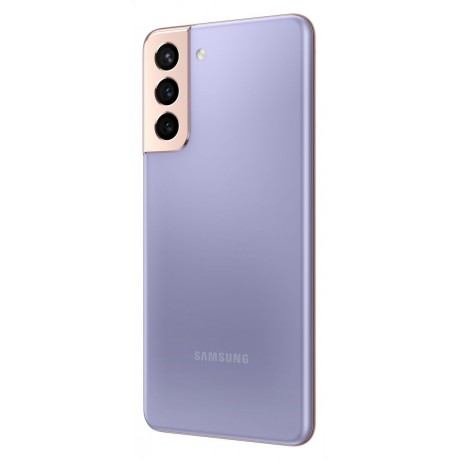 Samsung Galaxy S21 Plus Dual SIM Mobile - 6.7 Inches, 256 GB, 8 GB RAM, 5G - Violet with Samsung Galaxy Buds Live Headphones