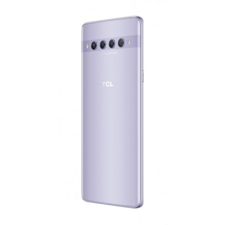 TCL 10 Plus Mobile Phone, Dual SIM 6.47 Inch, 256 GB, 6 GB RAM, 4G - Starlight Silver