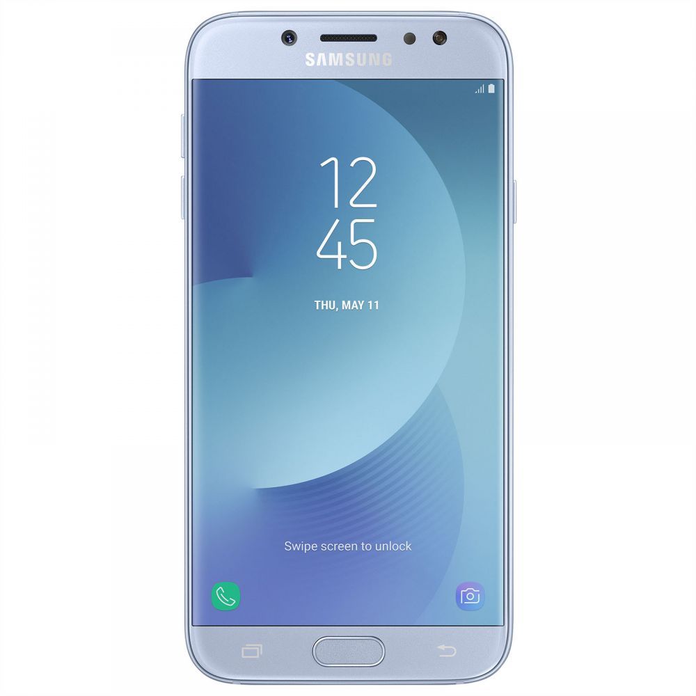 Samsung Galaxy J7 Pro 2017 Dual SIM - 32GB , 3GB RAM , 4G LTE , Blue Silver