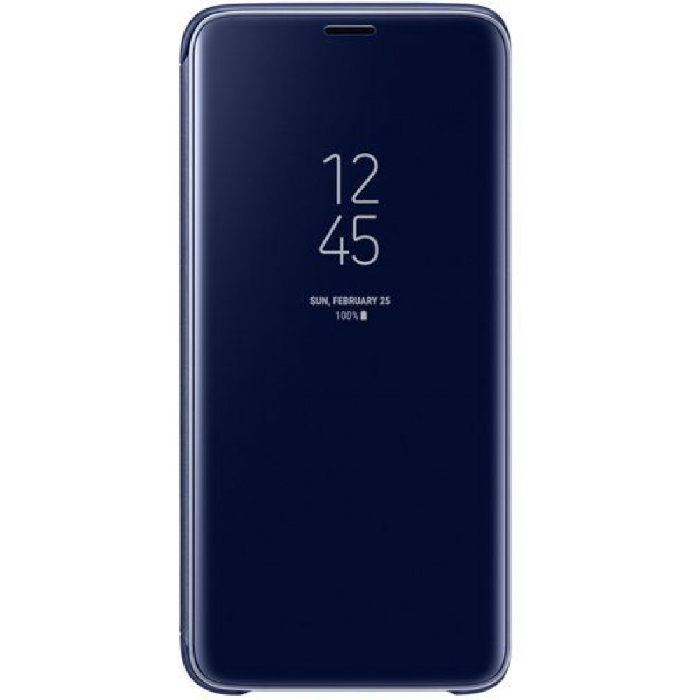 Samsung Galaxy S9 Clear View Standing Cover - Blue, EF-ZG960C
