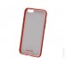 إكستريم ماك غطاء ايفون6 شفاف الاطار,لون أحمر