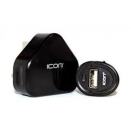 آيكون مجموعة شحن سيارة محول، لون أسود