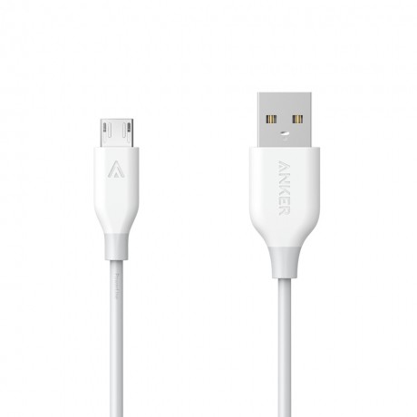 Anker Usb charger for Samsung Galaxy mobiles,orginal cable with guarantee ,high speed data transfer and speed charging,white colour