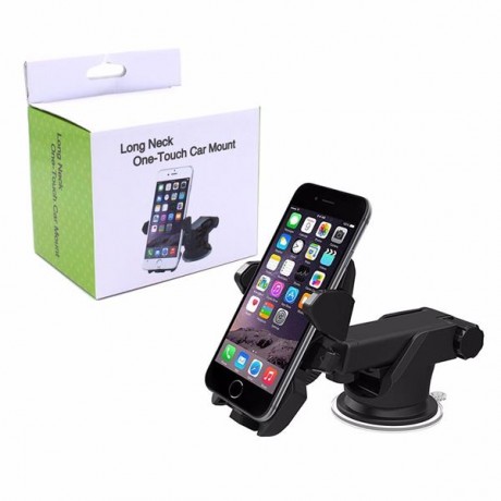 Long Neck Easy One Touch Car Mount,Windshield Phone Holder