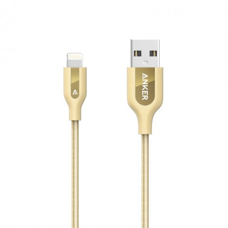 Anker PowerLine Plus Lightning 182 Cm Gold for Apple Devices,Orginal Product
