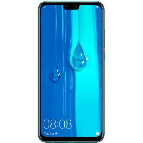 Huawei Y9 2019 Dual SIM - 64GB, 4GB RAM, 4G LTE, Arabic Blue
