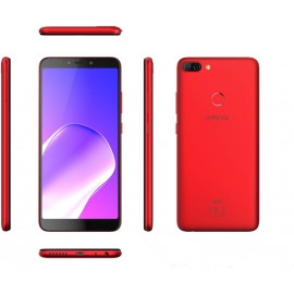 انفنيكس هوت 6 برو X608 بشريحتي اتصال , 32 جيجابايت , 3 جيجا رام , الجيل الرابع ال تي أي , لون احمر