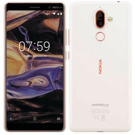 Nokia 7 Plus TA-1046 Dual SIM - 64GB, 4GB RAM, 4G LTE, White