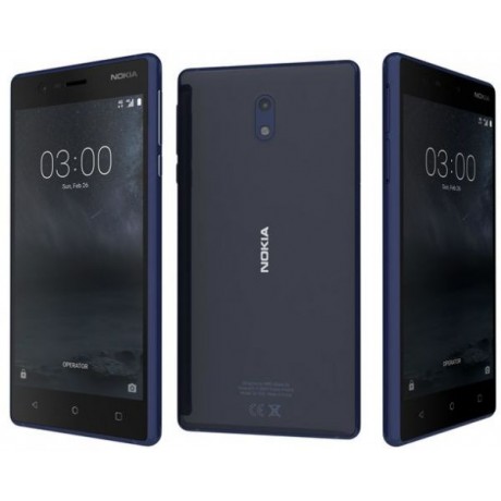 Nokia 3 Dual SIM - 16GB , 2 GB RAM , 4G LTE , Blue