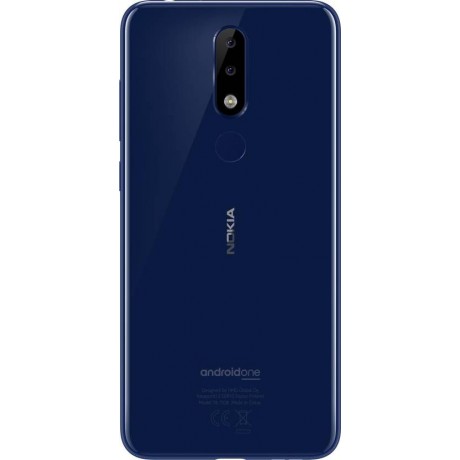 Nokia 5.1 Plus Dual SIM - 32GB, 3GB RAM, 4G LTE, Midnight Gloss Blue