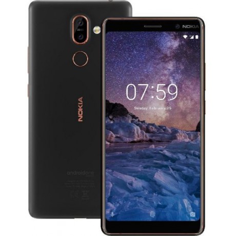 Nokia 7 Plus TA-1046 Dual SIM - 64GB, 4GB RAM, 4G LTE, Black