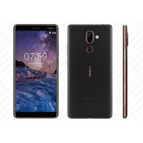 Nokia 7 Plus TA-1046 Dual SIM - 64GB, 4GB RAM, 4G LTE, Black