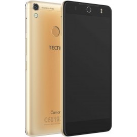 هاتف تكنو كامون CX Pro بشريحتي اتصال , سعه 32 جيجابايت , 3 جيجا رام , الجيل الرابع ال تي ايه , لون ذهبي